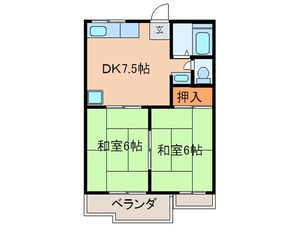 翠ハイツの物件間取画像